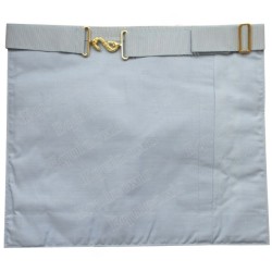 Tablier maçonnique en cuir – RER – Maître – 3 cocardes