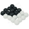 Boules de vote – Lot de 10 boules blanches + 10 boules noires