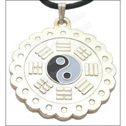 Pendentif Feng-Shui – Pa Koua & Tao – Argent vif – Vente grossiste