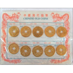 Set de pièces Feng-Shui – Set de 10 pièces chinoises packagées – Vente grossiste