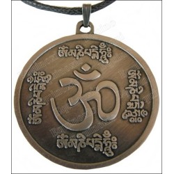 Pendentif Feng-Shui – Om Mani Padme Hung – Bronze antique – Vente grossiste