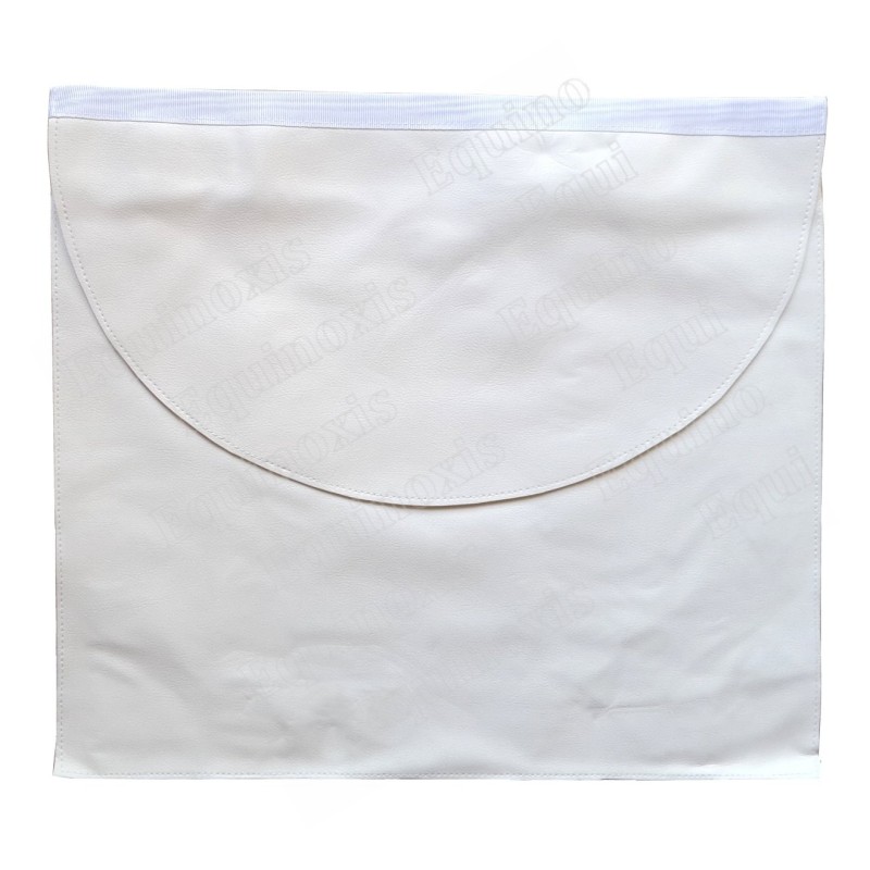 Tablier maçonnique en simili-cuir – Rite Standard d'Ecosse – Apprenti